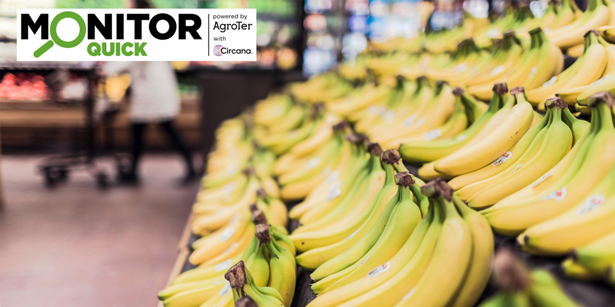 Le banane salvano il reparto ortofrutta: performance brillante a settembre, spinta dal Centro-Sud